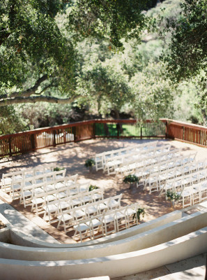 Wedding Ceremony garden setting Topanga Canyon California 